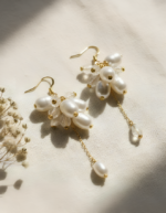 Aurelia Pearl Cluster Earrings - Image 4