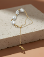 Elira Handmade Flamingo Pearl Bracelet | Anti Tarnish - Image 3