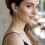 Elowen Handmade Pearl Chain Earrings | Anti Tarnish