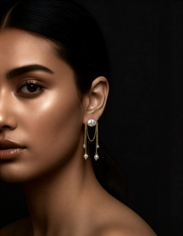 elegant pearl earrings for women