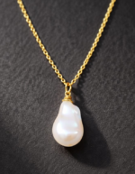 Aurelia Baroque Pearl Pendant Necklace | Handmade Anti Tarnish - Image 3