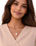 Aurelia Baroque Pearl Pendant Necklace | Handmade Anti Tarnish - Image 4