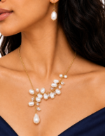 Ophelia Statement Pearl Jewellery Set | Handmade Anti Tarnish - Image 3
