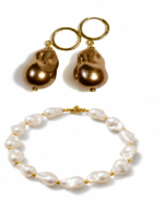 Aurielle Baroque Pearl Statement Set | Handmade Anti Tarnish - Image 3