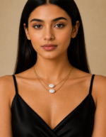 Aveline Layered Pearl Necklace | Handmade Anti Tarnish