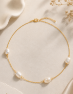 Serelune Pearl Chain Necklace | Handmade Anti Tarnish - Image 3