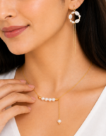 Veloura Pearl Drop Jewellery Set | Handmade Anti Tarnish - Image 2