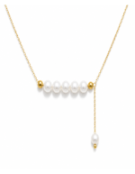 Veloura handmade anti tarnish pearl drop necklace for women